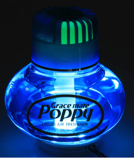 support poppy lumineux blanc allume cigare 