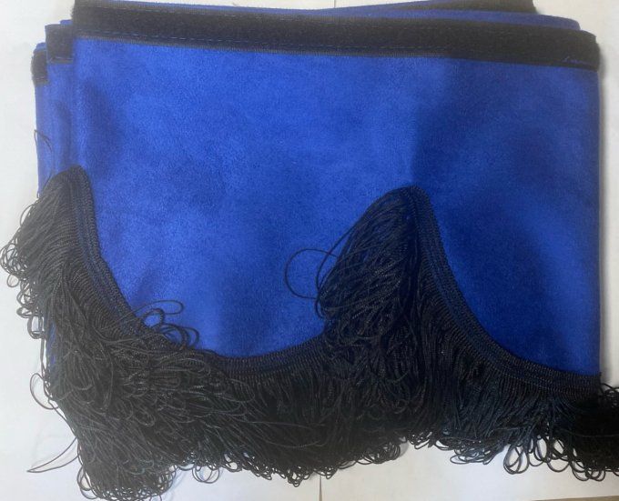 Frange gamme aux10 bleu fil noir fin