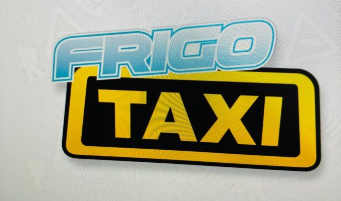 Autocollant Frigo taxi