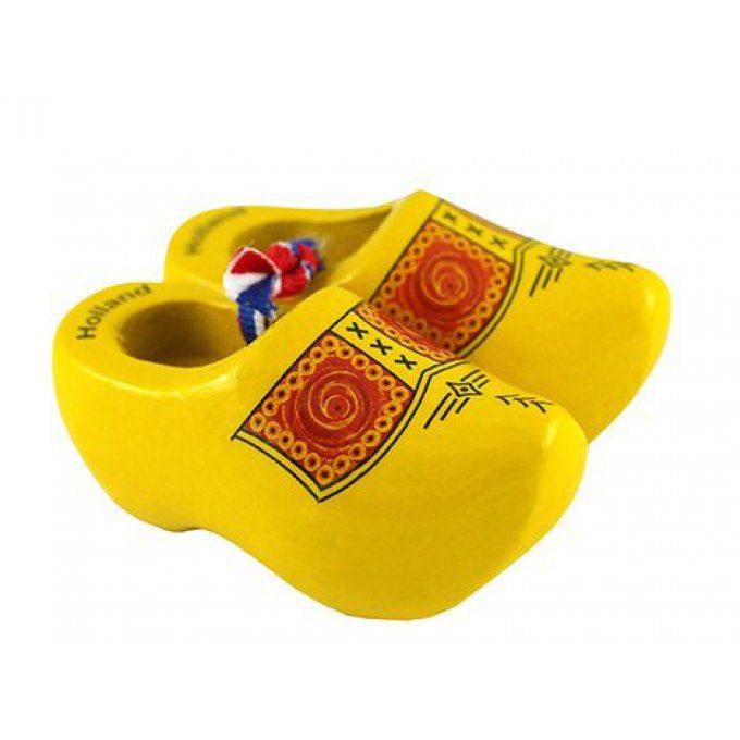 Sabot souvenir jaune 14cm