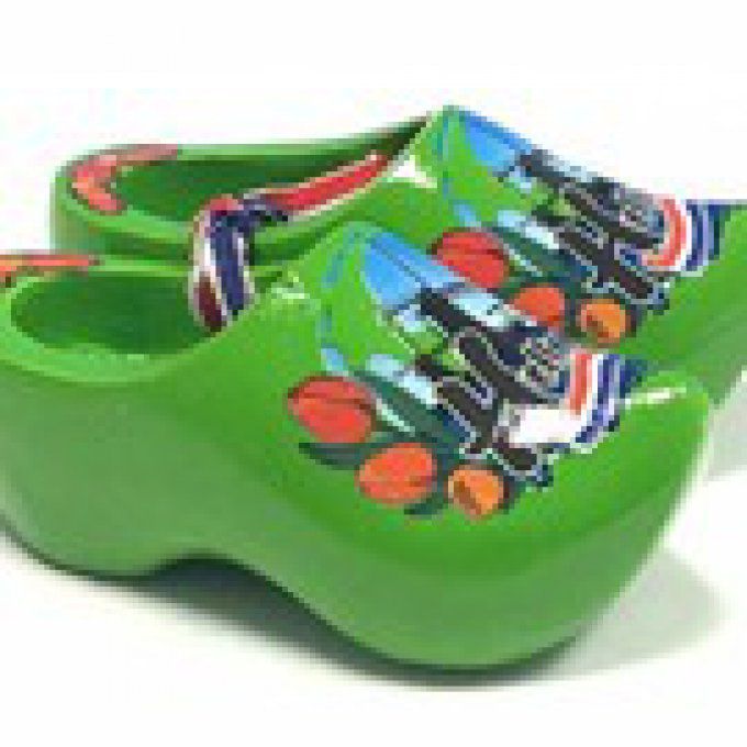 Sabot souvenir moulin vert 10cm