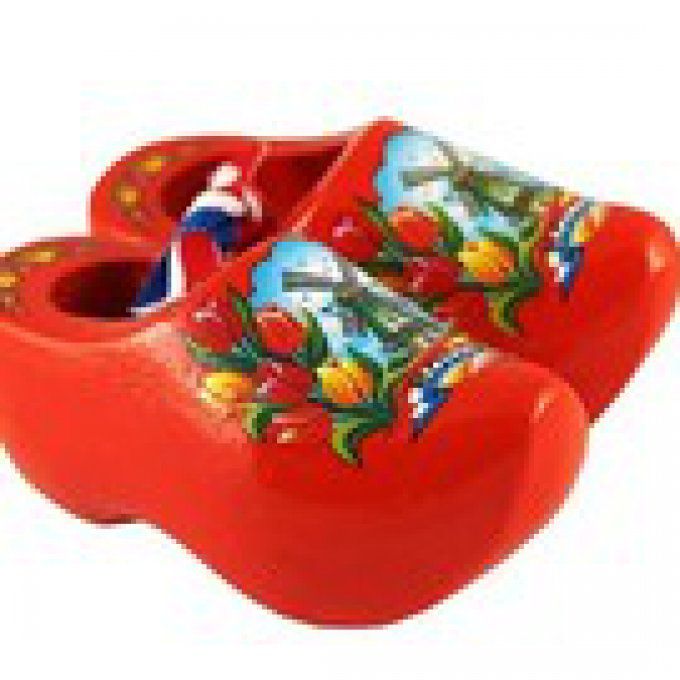 Sabot souvenir moulin orange 14cm