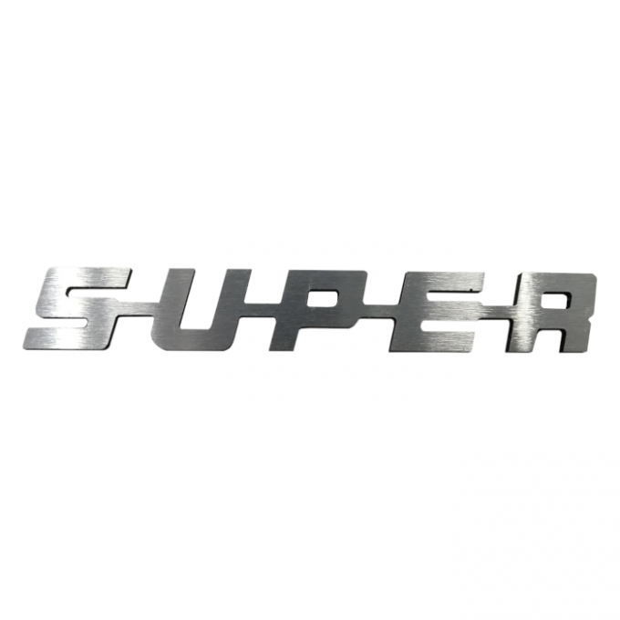 Embleme super alu 14cm