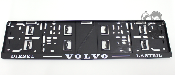 Porte-plaque d'immatriculation VOLVO / RESPECT noir - Tout pour