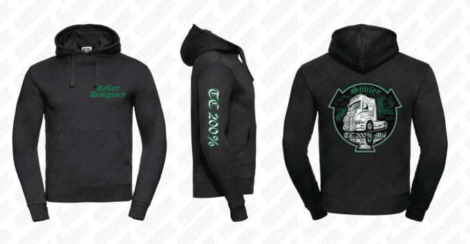 sweat à capuche smiley