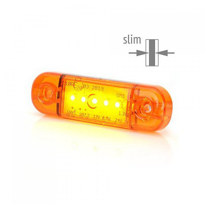 Feu de position latéral LED orange à 5 leds 711
