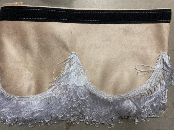 Frange gamme aux10 13 arches beige fil blanc fin long