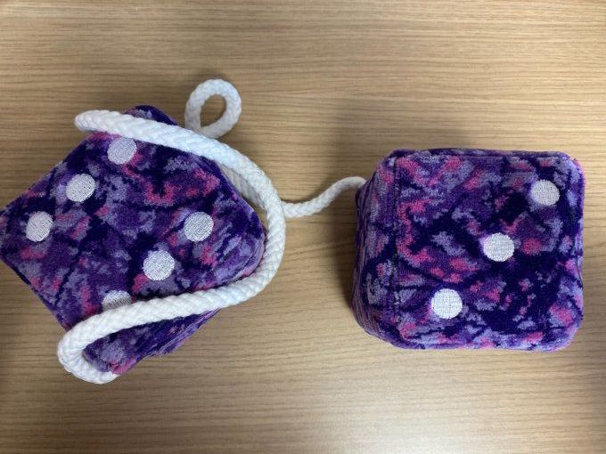 Dés danois violet 10X10cm