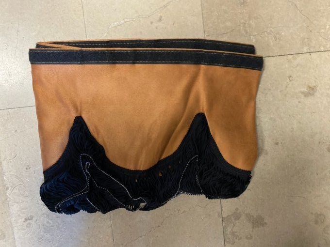 Frange gamme aux10 13 arches cognac fil fin noir stock