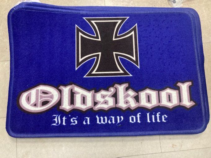 Tapis sol oldskool bleu 60X40CM