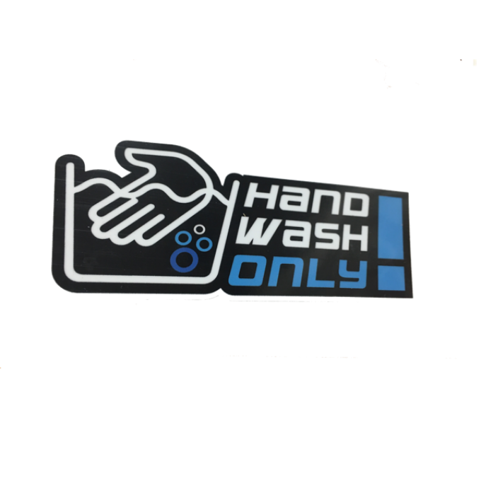 Autocollant hand wash only