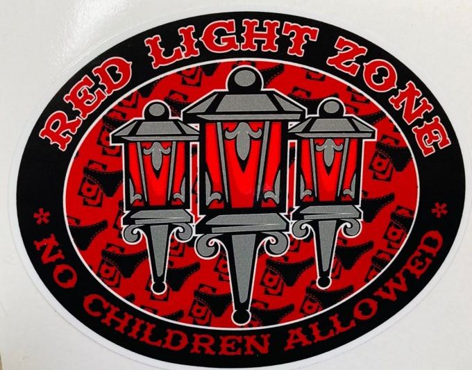 Autocollant REDLIGHT ZONE